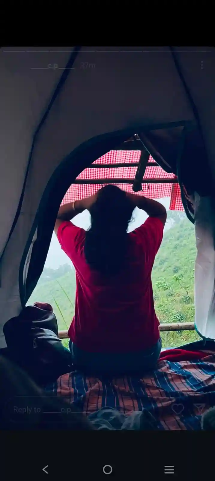 Camping tents with valley view Kerala